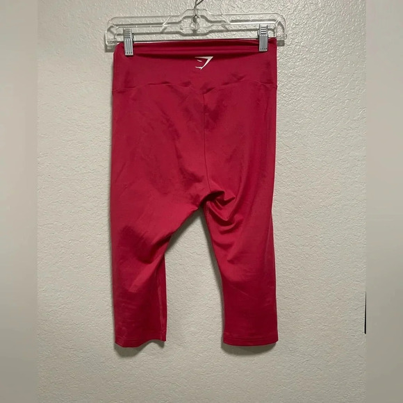 Gymshark Women's TRAINING CROPPED LEGGINGS IN Pink MEDIUM - Picture 4 of 5